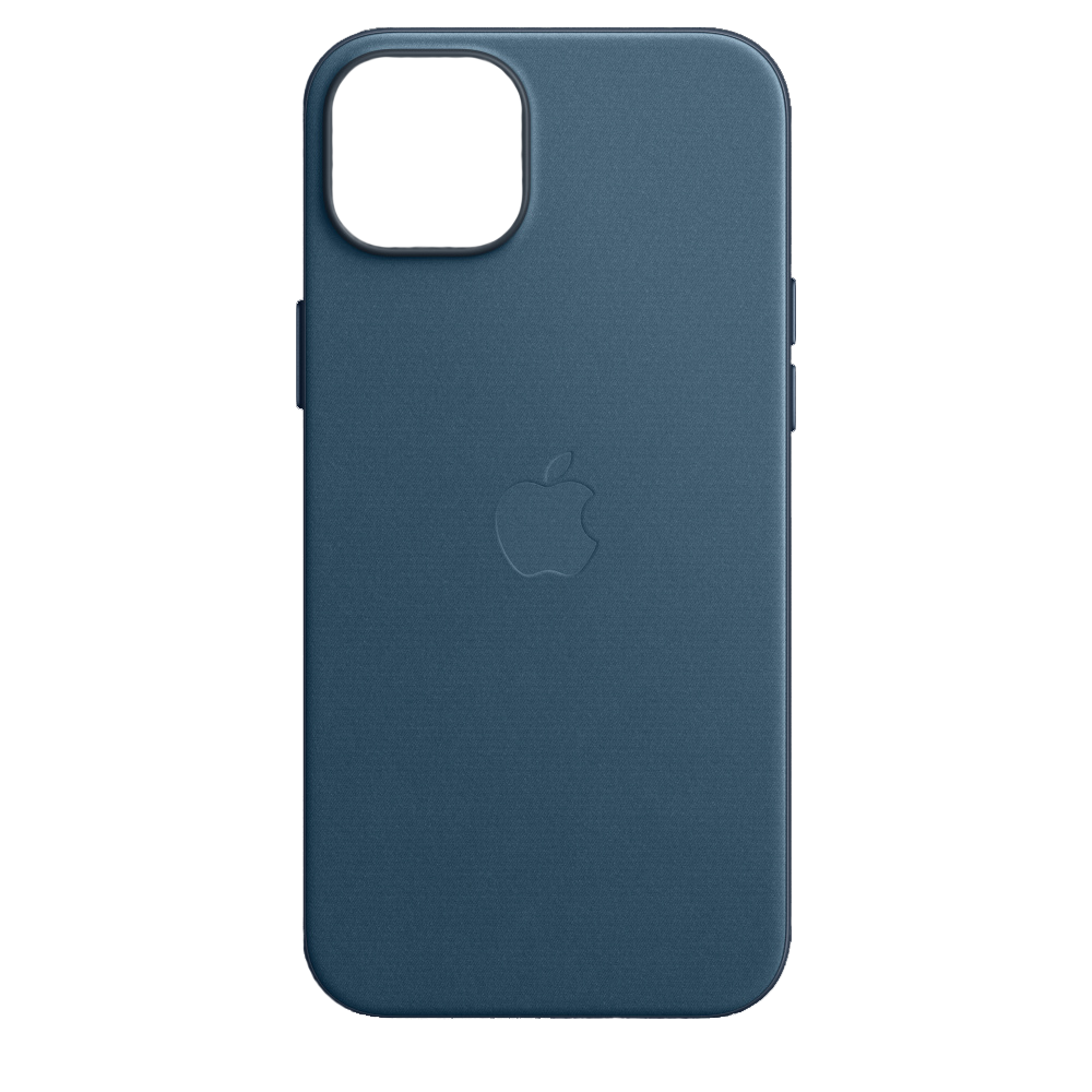 Чехол Leather Case magsafe для iPhone 15 Plus темно-синий